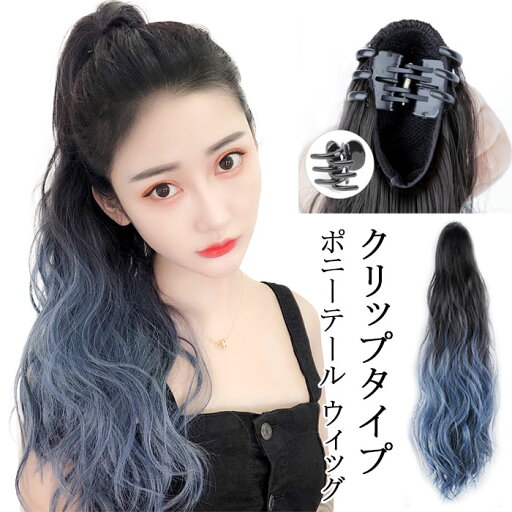 【楽天スーパーSALE】【クリップ式】ポニーテール ウイッグ カール 部分ウィッグ グラデーション バンス クリップ ロング つけ毛 エクステ メッシュ コスプレ イベント アリアナ グランデ ポイント 発表会 子供 ツインテール アリアナ グラデーション かわいい 青 【楽天スーパーSALE】【クリップ式】ポニーテール ウイッグ カール 部分ウィッグ グラデーション バンス クリップ ロング つけ毛 エクステ メッシュ コスプレ イベント アリアナ グランデ ポイント 発表会 子供 ツインテール アリアナ グラデーション かわいい 青