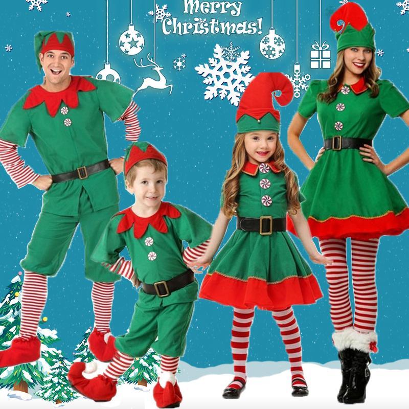 【楽天スーパーSALE】クリスマス 衣装 コスプレ エルフ ツリー コスチューム 緑 家族 お揃い レディース メンズ サンタクロース 仮装 女の子 ワンピース 男の子