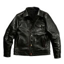 【楽天スーパーSALE】ジャケット メンズ 革ジャン 馬革 ホースハイド レザージャケット ライダースジャケット ヴィンテージ加工