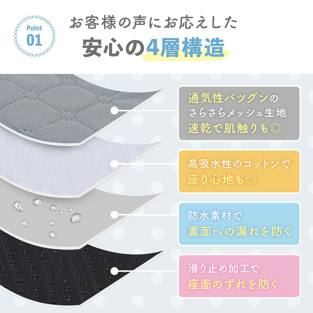 防水シート チャイルドシート 保護マット ベビーカー 防水 カバー ベビーカー 防水シート 保護マット ベビーカーシート 滑り止め ベビー 子ども ベビーカー用品 防水マット おむつ漏れ おもらし 食べこぼし ドライブ おしっこシート おねしょ 漏れ 育児用品 出産準備 3