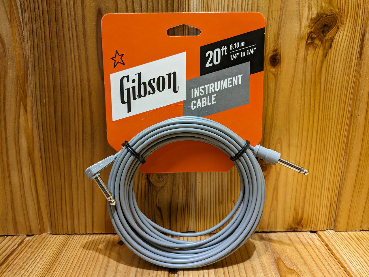 Gibson　CAB20-GRY　20f/6.10m SLシールドケーブル【横浜店在庫品】