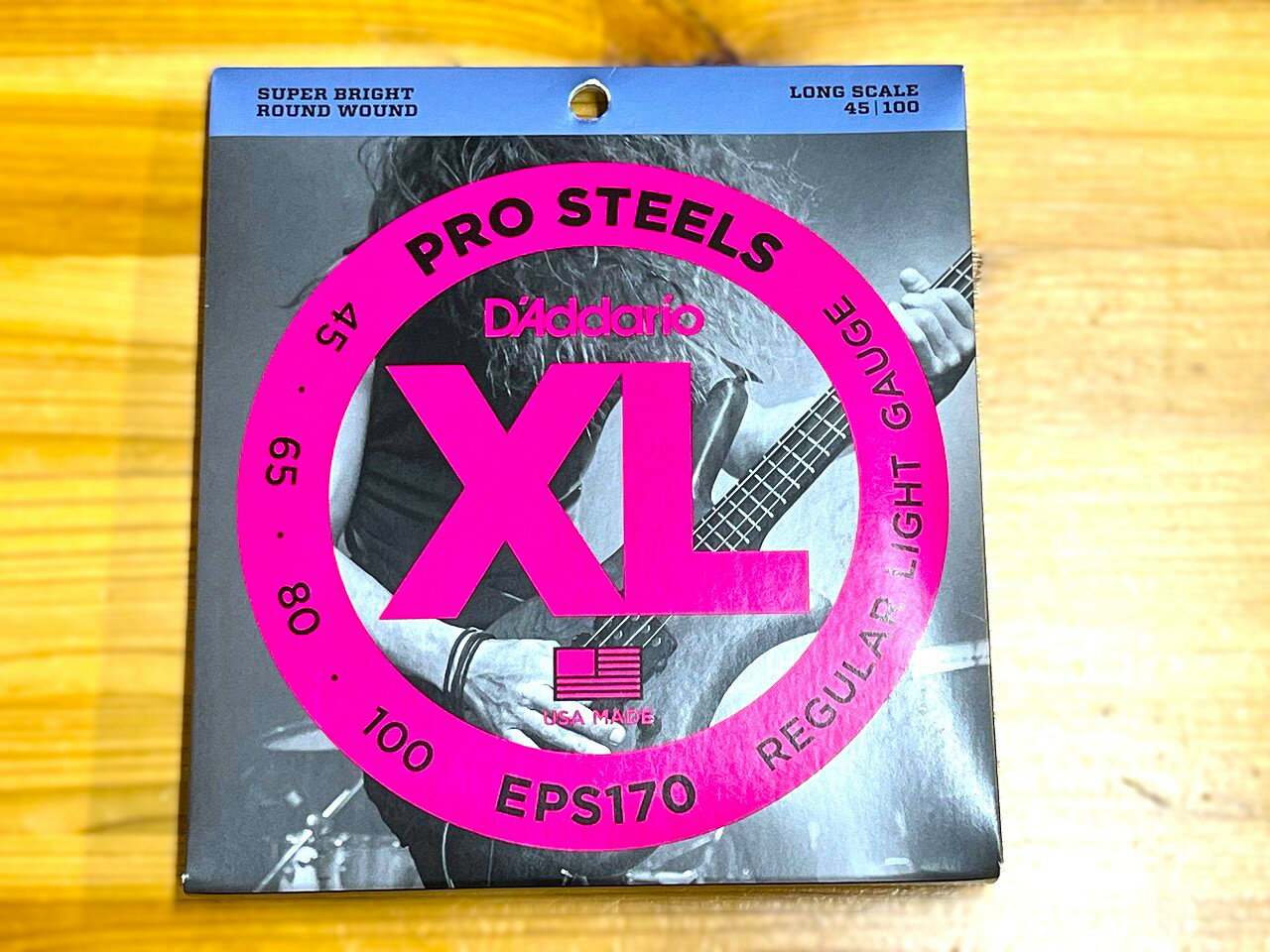 D'Addario EPS170 PROSTEELS WUOND REGULAR LIGHT (.045 - .100) 【エレキベース弦】【ゆうパケット】 【横浜店アクセサリーフロア在庫品】