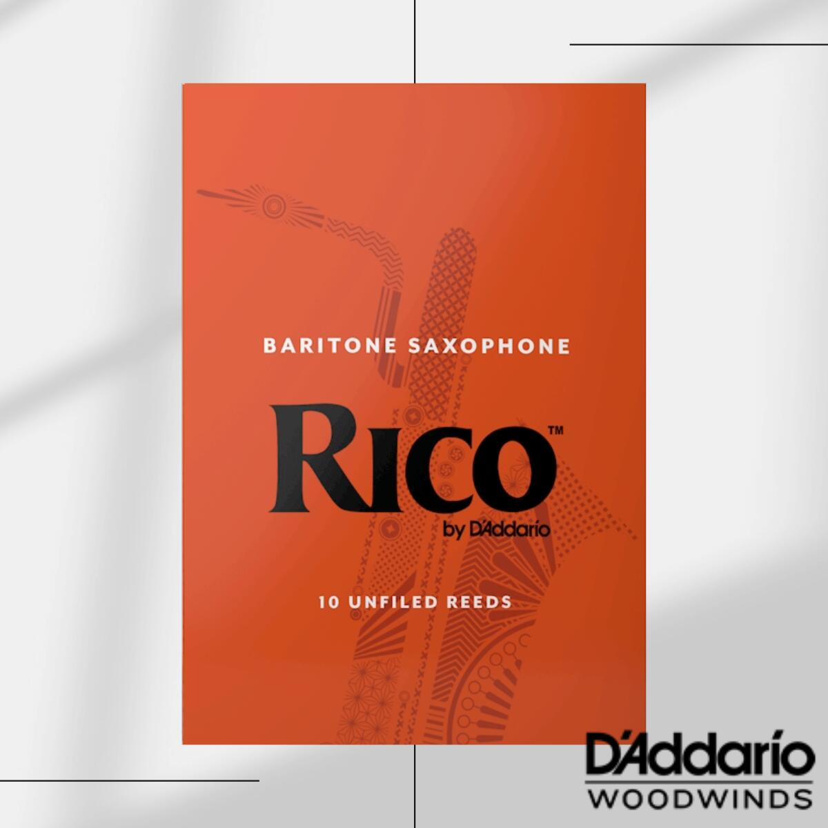 D'Addario Woodwinds RICO BY D'ADDARIO BARITONE SAXOPHONE REEDS 