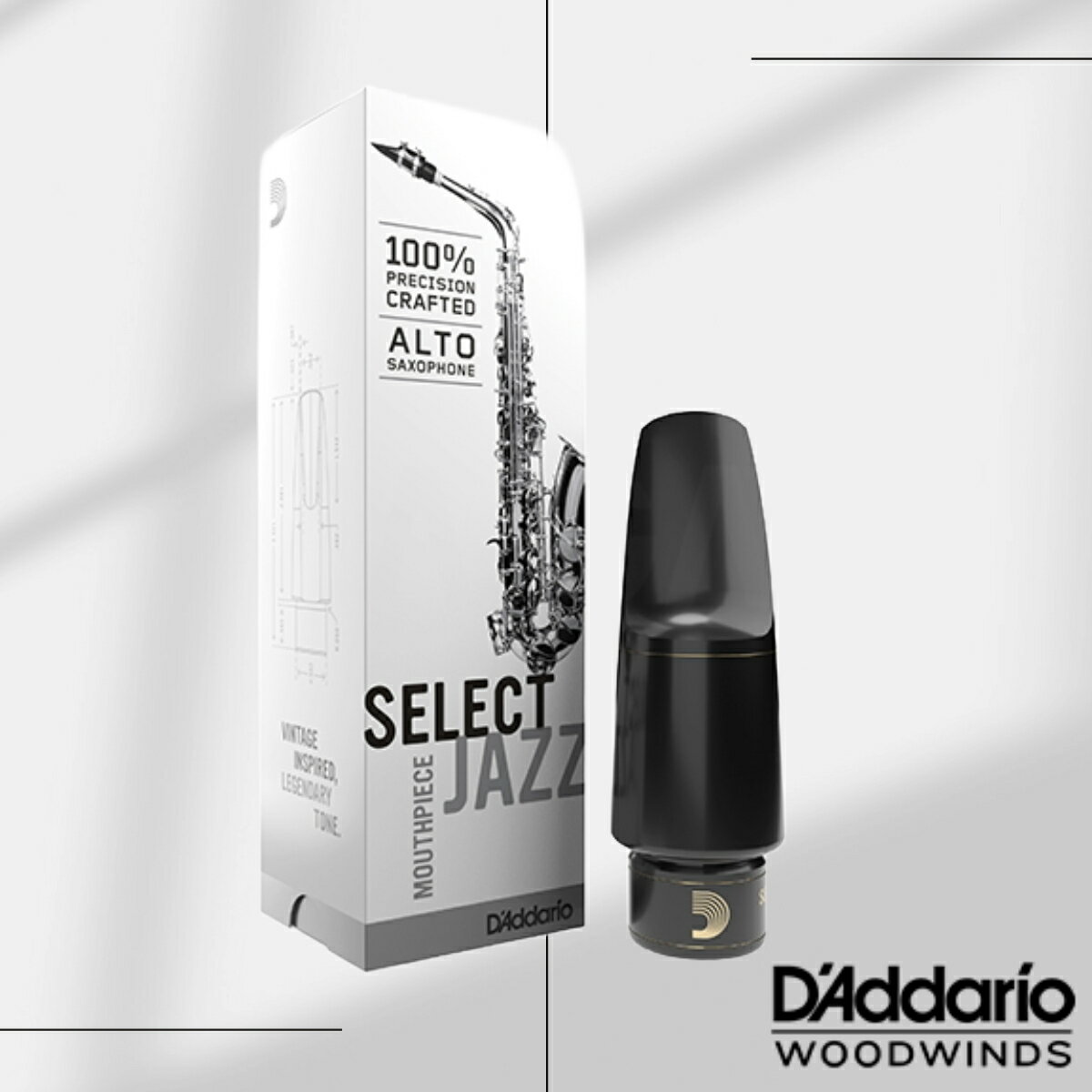 D'Addario Woodwinds SELECT JAZZ ALTO SAXOPHONE MOUTHPIECE 【ダダリオ/リコ】【マウスピース】【セレクトジャズ】【アルトサックス 用】【ミディアムチェンバー】【新品】【送料無料】【管楽器専門店】【Wind Nagoya】