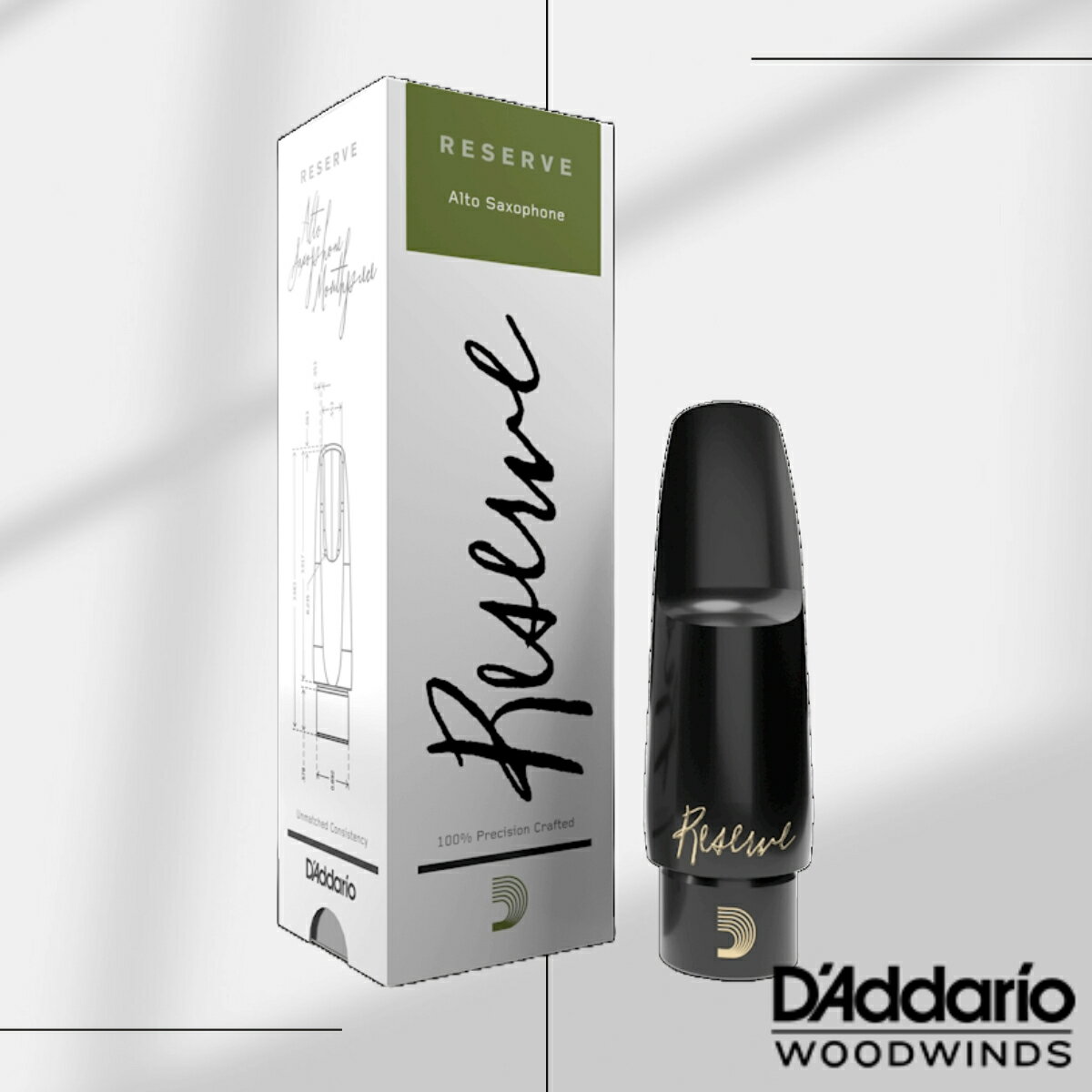 D'Addario Woodwinds RESERVE ALTO SAXOPHONE MOUTHPIECE 【ダダリオ/リコ】【マウスピース】【レゼルヴ】【アルトサックス 用】【ミディアムフェイシング】【新品】【送料当社負担】【管楽器専門店】【Wind Nagoya】