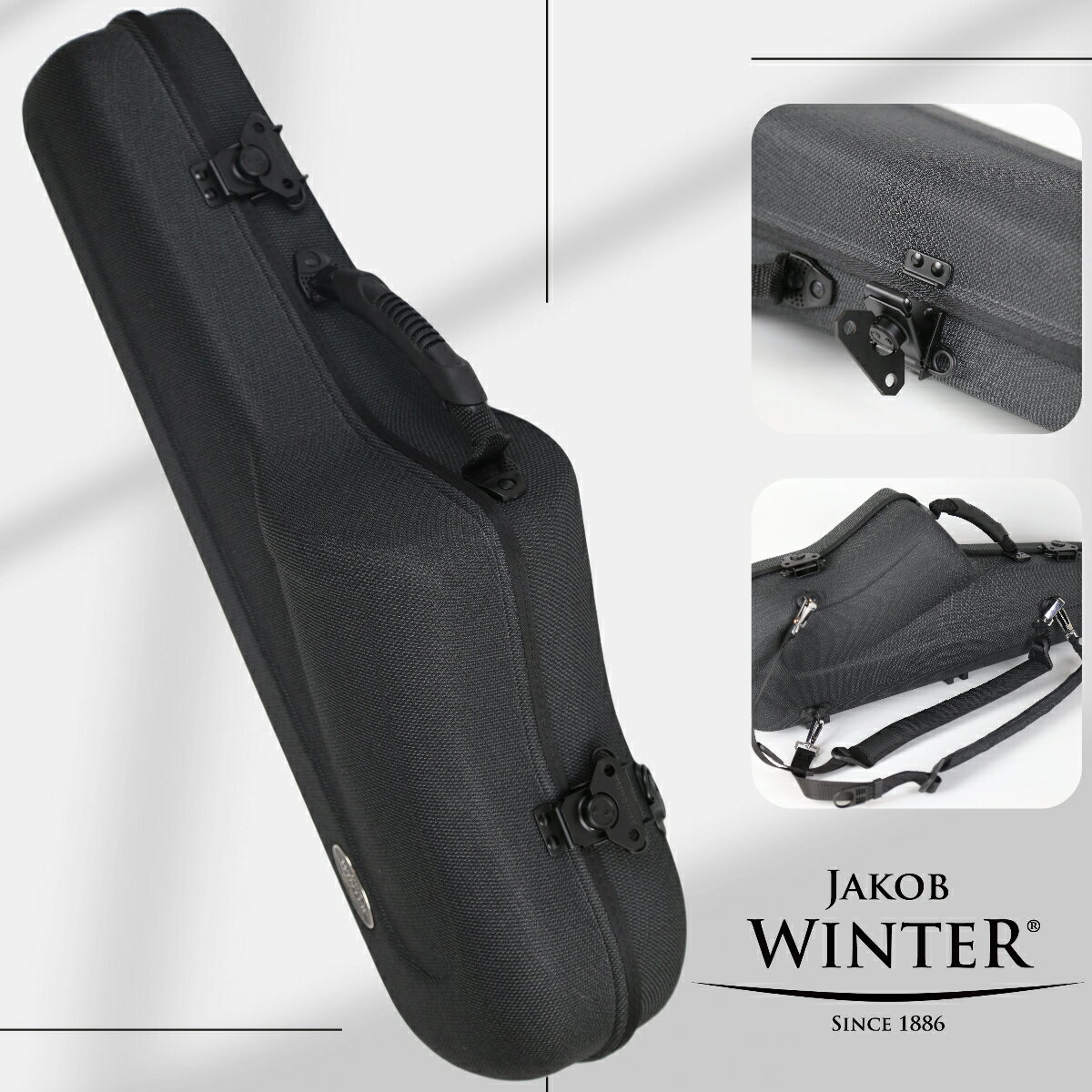 《残り1点！》Jakob Winter 51092 GREY GREENLINE "ロータリー錠タイプ" ALTO SAXOPHONE CASE 