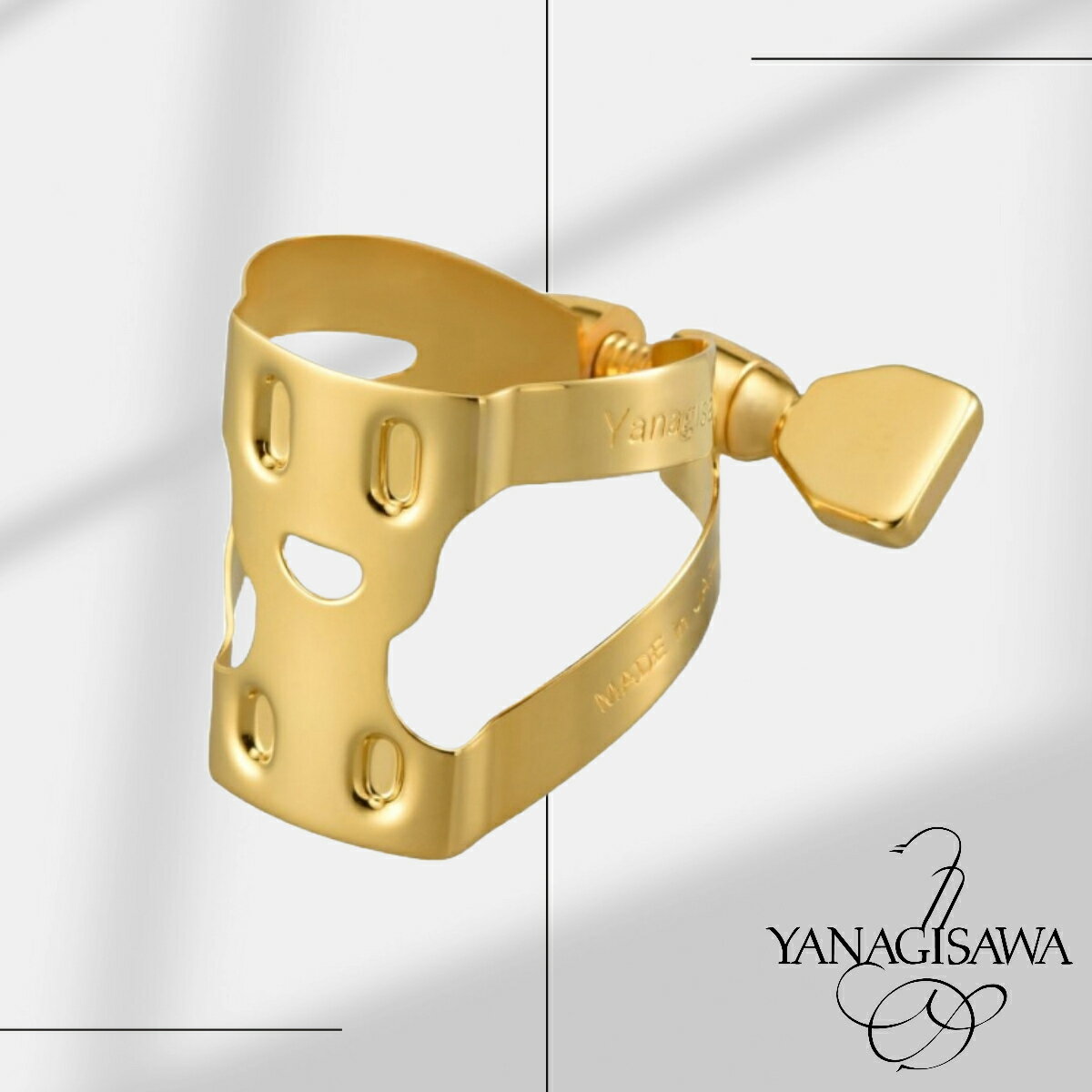 YANAGISAWA YANY LIGATURE GP 【柳澤/ヤナギサワ】【サックス用リガチャー】【ヤニーリガチャー】【金メッキ】【新品】【管楽器専門店】【Wind Nagoya】