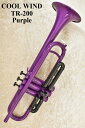 《即納可能》Cool Wind TR-200 Purple【新品】【プラスチック製】【試奏動画アリ】【トランペット】【クールウインド】【パープル】【横浜店】
