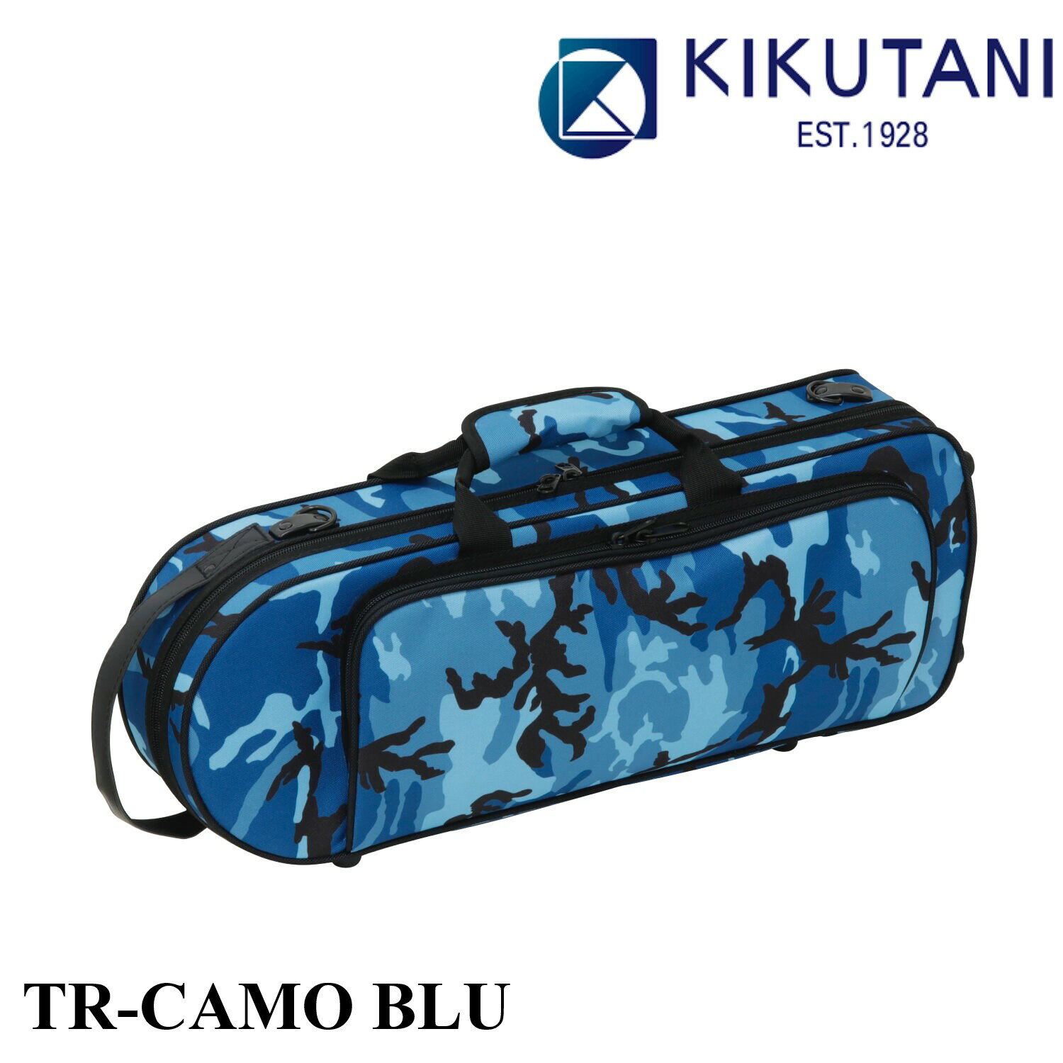 KIKUTANI TR-CAMO BLU【新品】【トランペットケース】【シングルケース】【コルネット/ロータリートランペット収納可能】【YOKOHAMA】