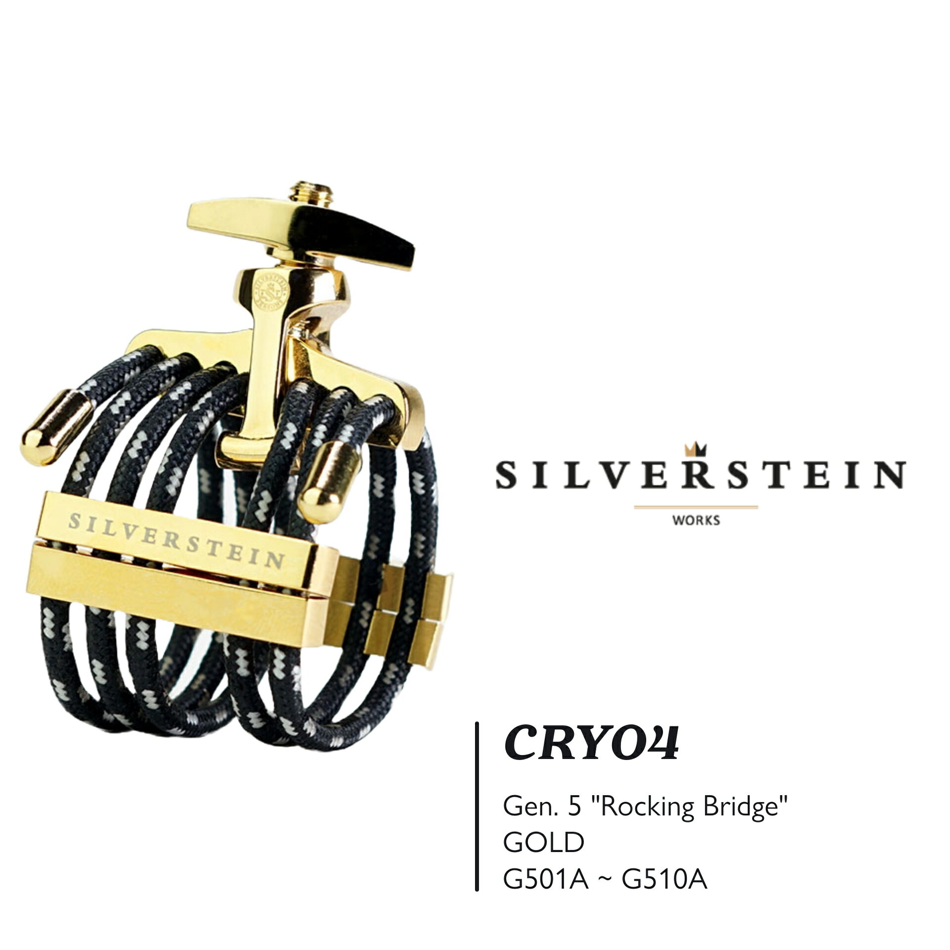 SILVERSTEIN / CRYO4 GOLD Gen. 5 LIGATURE [G501A ～ G510A] 【シルバースタイン】【リガチャー】【サックス / クラリネット】【クライオ4】【ゴールド】【第5世代】【新品】【横浜】【WIND YOKOHAMA】