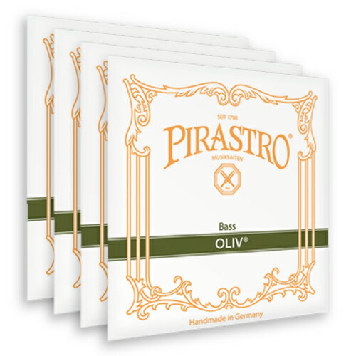 Pirastro Oliv/オリーブ【4弦セット/オーケストラチューニング】【コントラバス弦】【日本総本店コントラバスフロア在庫品】