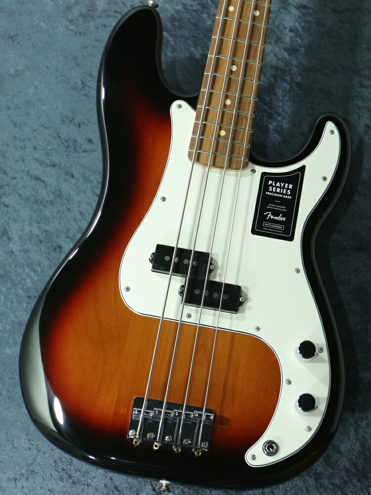 Fender PLAYER PRECISION BASS Pau Ferro 3TS/3 Color Sunburst【軽量3.62kg】【日本総本店ベースセンター在庫品】