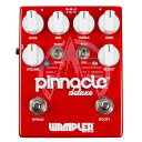 Pinnacle Deluxe v2は、オリジナルのPinnacle Deluxeを元に制作された、Wampler社の代表的なディストーションペダルです。 v2には新しいEQ、より多くのコントロール、さらには多彩な機能が搭載されています。 3バンドEQにより、さらなる音色の作り込みが可能となり、ブーストも追加されているため、4x12キャビネットの鼓動を得られます。 側面にあるSAGスイッチにより、ローエンドを引き締め、反応を劇的に向上させることができます。 ブラウンサウンドからクラシックロック、アンプのオーバードライブから唸るようなメタルサウンドまで幅広くカバーします。 ※Pinnacle STD/DLXの2機種の本体表記には9-18VDCとの記載がございますが、DC18Vで動作させた場合に音の立ち上がりが変わってしまうという事例がございました。この件についてメーカーに確認したところ、Pinnacle STD/DLXはDC9Vでの動作時がベストとしており、18Vでのご使用は非推奨となります。