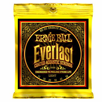 ERNIE BALL #2558 Everlast Coated 80/20 Bronze Alloy Acoustic Strings Light (11-52)《アコースティックギター弦》 アーニーボール/エヴァーラスト (ご予約受付中)