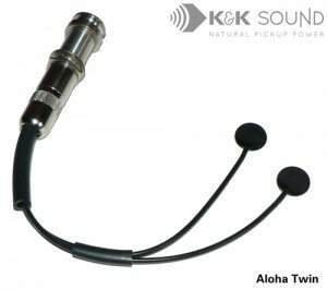 K&K Sound Aloha Twin (for ウクレレ) (各種楽器用ピックアップ＆マイク) (ご予約受付中) 【ONLINE STORE】