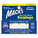 Mack's Ear Plugs 5EP Pillow Soft Silicone Earplugs -The Original Moldable Silicone Putty Ear Plugs(2ペア)《耳栓》【ONLINE STORE】