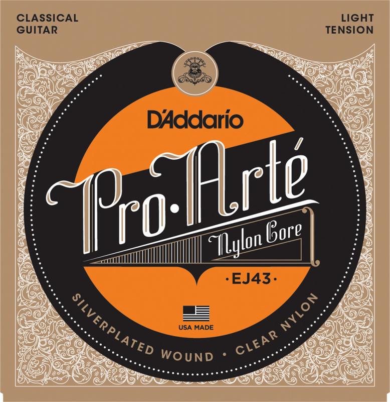 D 039 Addario EJ43 Pro-Arte Nylon, Light Tension《クラシックギター弦》 【ネコポス】