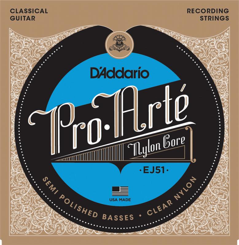 D'Addario EJ51 Pro-Arte with Polished Basses, Hard Tension《クラシックギター弦》 【ネコポス】