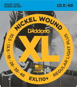 D'Addario EXL110+ Nickel Wound, Regular Light Plus, 10.5-48 《エレキギター弦》 ダダリオ 【ネコポス...