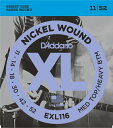 D'Addario EXL116 Nickel Wound, Medium Top/Heavy Bottom, 11-52 《エレキギター弦》 ダダリオ 【ネコ...