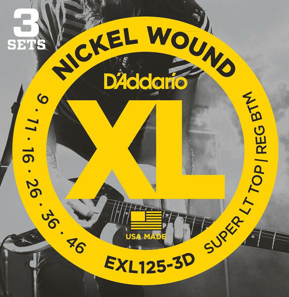 D'Addario EXL125-3D (09-46)ԥ쥭 ꥪ 3åȥѥå
