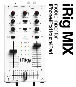 IK Multimedia IRIG MIX《iPhone/iPod touch/iPad用モバイルDJミキサー》【送料無料】【ONLINE STORE】