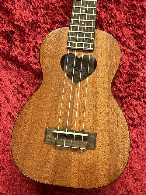 Leho LHUS-MM-HEART #5020509【ソプラノサイズハートホールデザイン】【チューナー&ウクレレ教本プレゼント】