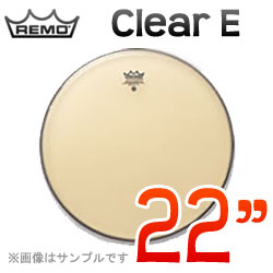 REMO Clear E(エンペラー) 22"(56cm) 〔C-22BE〕(ドラムヘッド)レモヘッド【ONLINE STORE】