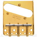 Fender 3-Saddle American Vintage Telecaster Bridge Assembly with Chromed-Brass Saddles (Gold) (ご予約受付中)