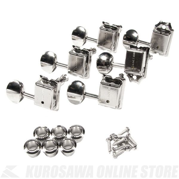 Fender Pure Vintage Guitar Tuning Machines, Nickel/Chrome, (6個)《ギターパーツ/ペグ》