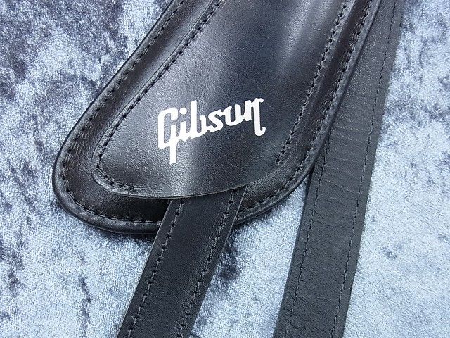 Gibson Modern Vintage Strap - Black [ASMV-BLK] 《パーツ・アクセサリー/ ストラップ 》【ギブソン純正】【皮】【送料無料】【クロサワ楽器池袋店】