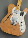 American Vintage II 1972 Telecaster Thinline Aged Naturalが入荷です。 好評のCuNiFe Wide Range PUを搭載したシンラインテレキャスターです。 メーカー説明文 71年末にWdie Rangeハムバッカーを搭載し、特徴的な曲線のパーロイドピックガードに変更された第2世代Thinlineモデルは、1972年に量産が開始されました。 このモデルは、フェンダー初の6弦ハムバッカーと、初の調整可能な6サドル式ブリッジを搭載したTelecaster?であることが最大の特徴と言えるでしょう。 American Vintage II 1972 Telecaster Thinlineは、当時生産されていたオリジナルモデルの真髄とも言えるトーンとフィーリングを見事に再現しています。 1972 "C"シェイプのメイプルネックを採用したAmerican Vintage II 1972 Telecaster? Thinlineは、21本のヴィンテージトールフレットを配した7.25インチラジアス指板とあいまって、まるで1972年に舞い戻ったかのような当時の楽器の演奏性を彷彿させます。 本格的なWide Rangeハムバッカーを作るために、1981年以来生産されていなかったCuNiFeマグネットをオリジナルのサウンドを再現するために不可欠な要素として復活させました。 その他、ヘッドに配置された便利なBulletスタイルトラスロッドナット、Micro-Tilt?付きの3ボルト式ネックプレート、Fロゴチューナー、ベンドスチールサドル付き6サドル式ストリングスルーボディハードテイルブリッジ、といった特徴を備えています。 セミホロウアッシュボディにAged Natural、3-Color Sunburst、Lake Placid Blueの3カラーバリエーションをラインナップしています。 American Vintage IIは、フェンダーの礎を築いたギターとベースを忠実に復刻している、ヴィンテージフェンダーのトーンとフィーリングを愛するプレイヤーへ向けたシリーズです。音楽の歴史を作り上げてきたギターとベースを、現代の技術で蘇らせています。 -Spec- Body:Semi-Hollow Ash/Gloss Polyurethane Neck:1-Piece Maple/Gloss Polyurethane Neck Shape: Radius:1972 "C" Frets:Vintage Tall Pickups:Authentic CuNiFe? Wide-Range Humbucking x2 Weight:3.92kg ★☆★お支払について★☆★ 現金の他にクレジットカード、代金引換、ショッピングクレジット(ジャックス、オリコ、セディナ)がご利用いただけます。 ★☆★そのほかご不用になったギターの買い取り、下取り大歓迎です！！★☆★ 眠っているギターを売って新しいギターに持ち替えてみませんか。 お気軽にお問い合わせくださいませ。 〜通信販売をご利用のお客様へ 〜 掲載商品売却の際、迅速にサイトから削除するよう心がけておりますが、 ショッピングページの更新にタイムラグが生じる場合がございます。 万一ご注文後に売切れとなっておりました場合は、誠に恐れ入りますがご容赦ください。 店舗での試奏やご購入をお考えの方は事前にTEL、またはメールにてご連絡いただければ確実です。 -------------------------------------------------------------------------------- 黒澤楽器店 G-CLUB SHIBUYA 〒150-0043 東京都渋谷区道玄坂2-29-17 Tel: 03-3462-0261（エレキギター） 03-3462-9211（アコースティックギター） 03-3462-0271（ベース） 営業時間:11:00〜20:00