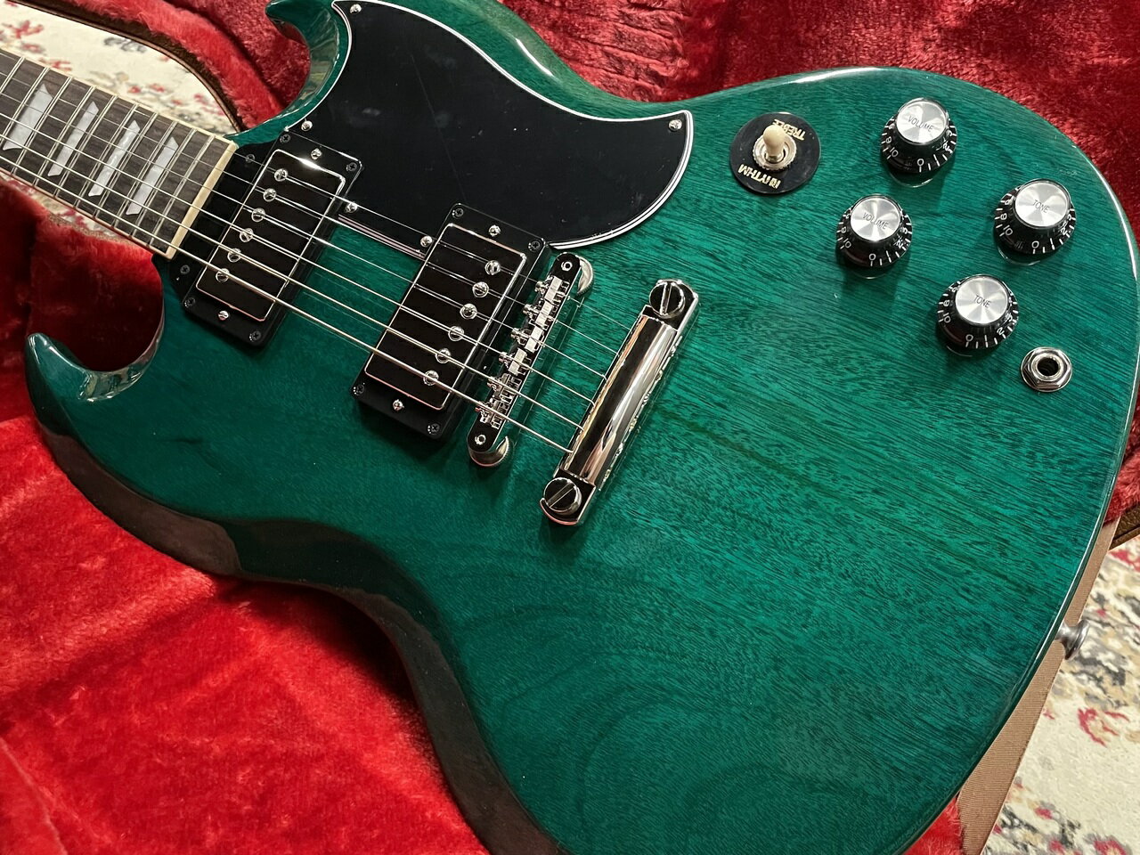 Gibson 【Custom Color Series】SG Standard 039 61 Translucent Teal ( 225630247) ≒3.13kg【G-CLUB 渋谷店】