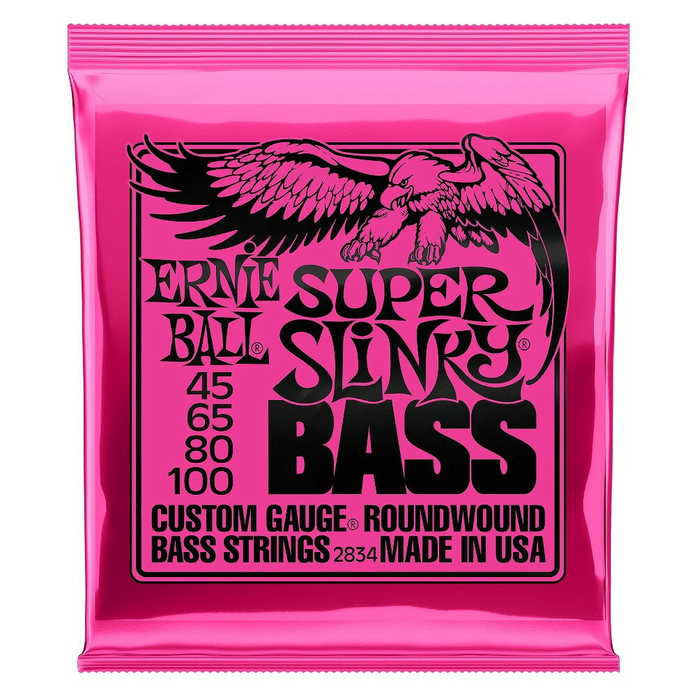 ERNIE BALL 【即納可】【ネコポス】#2834 SUPER SLINKY BASS 45-100 【ベース弦】【G-CLUB 渋谷店】