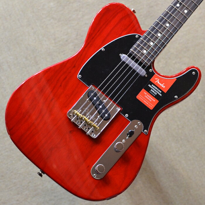 【新品】Fender American Professional Telecaster Rosewood Fingerboard 〜Crimson Red Transparent〜 #US18009754 【3.51kg】【22フレット】【アッシュボディ】【USA製】【送料無料】【池袋店在庫品】