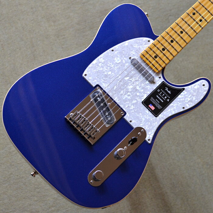 【新品】Fender American Ultra Telecaster Maple Fingerboard 〜Cobra Blue〜 #US19083370 【3.75kg】【ミディアムジャンボフレット】【コンパウンドラジアス指板】【6連サドル】【ノイズレスピックアップ】【コンター加工】【ロックペグ】【S1スイッチ】【池袋店在庫品】
