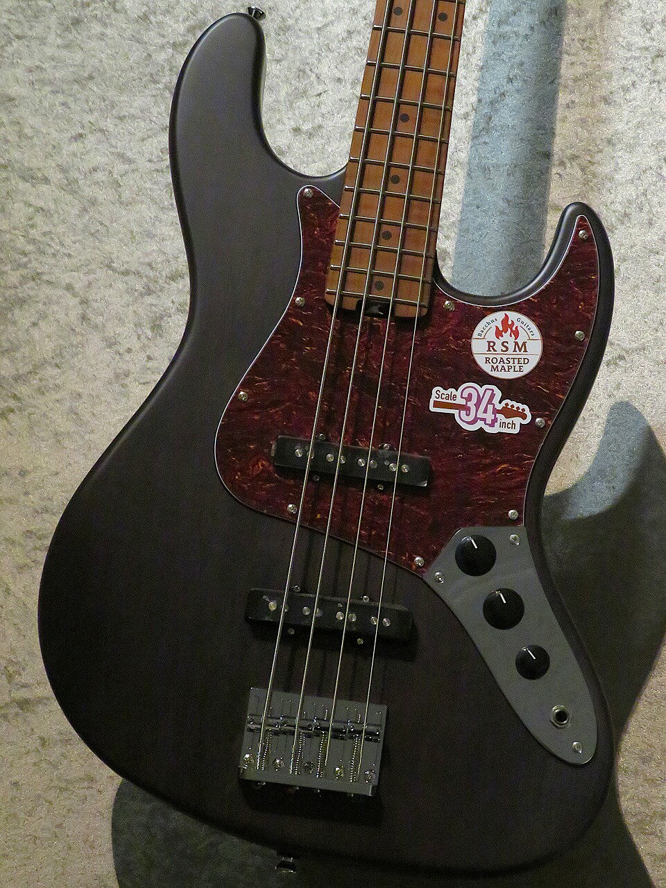 Bacchus【ローステッドメイプルネック】WL4-STD/RSM -Black Satin- #GI14396【4.7kg】【池袋店】