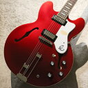 偉大なるエレキギターメーカー、ギブソン社の傘下のブランドであるエピフォン。 Epiphone Inspired By Gibson Collection。2020年製からのEpiphoneブランドは大幅なリニューアルが施されました。 Inspired By Gibson Collection。2つのカテゴリーで展開されています。オリジナルとモダンコレクションとなっています。 1960年代初頭に発売された、エピフォンオリジナルデザインのリビエラが復活！ 近年ロベンフォードが手にしたことから改めて注目を集めています。リビエラはギブソンではES-335に位置づけされます機種です。 オリジナルのデザインをもとに復刻をはたしました入荷の個体はブリッジにはEpiphone LockToneのチューン・オー・マチックと、フリークエンセイター・スタイル・トラピース・テイルピースを搭載したトラディショナルな仕様です。 もちろん指板にはパラレログラムインレイが入っています。 トラスロッドカバーとピックガードにブランドの頭文字がデザインされていますのもエピフォンならではの特徴です。 サウンドの中核を担うピックアップにはEpiphone Pro Buckerのミニハムバージョンを搭載しており、サウンド面でも妥協はありません。 サウンドを端的に表現しますと程よくパワーがありながら、高音域の抜けも良くジャンルを選びにくいオールマイティーな味付けがされております。美味しい甘さも際立ち絶妙なトーンです。 歪みとの相性もやはり良く、クランチではエッジ感が前に押し出されたような食い付きの良い艶やかなサウンドを、リードサウンドでは最高のヌケとサスティーンにより生々しいサウンドです。 軽快なカッティングが味わえるとともにセミアコならではの万能性もかかえているのも嬉しいポイントです。 ネックはマホガニーのネックでスリムテーパーが採用されていますので握りやすくミディアムジャンボフレット採用によりストレスなく演奏することができます。 人と違ったセミアコ、ルックス抜群、存在感抜群のセミアコですので是非手にとってください！！ 以下メーカーページより 60年代の不朽の名器が復刻！ エピフォンのオリジナルで不朽の名作の一つであるエピフォン・リビエラが遂にカムバック！ 60年代初頭に初めて登場したエピフォン・リビエラのセミホロウ・デザインは、ブルースをはじめ、あらゆるジャンル、世代のプレイヤーに愛されてきました。ロベン・フォード、オーティス・ラッシュ、ルー・リード、そしてストロークスのニック・ヴァレンシなど、愛用するミュージシャンは皆、リビエラの美しいESボディの形状は、どんなピックアップのバリエーションでも素晴らしい音色を奏でることを知っています。 このリビエラの特徴として、メイプル材のトップ、バックとサイド、エピフォンのロゴ“E”があしらわれた3レイヤーのピックガード、エピフォンのアジャスタブルLockTone Tune-O-Maticブリッジとフリークエンセーター・テールピースが搭載されています。カラーはRoyal TanとSparkling Burgundyのフルグロス・フィニッシュをラインアップしています。 ~Spec~ Body Body Shape:Riviera Body Material:Layered Maple Top:Layered Maple Back:Layered Maple Side:Layered Maple Centerblock:Maple Binding:Single ply cream - top, back and fretboard Finish:Gloss Neck Material:Mahogany Profile:Rounded C Scale Length:24.72" / 628mm Fingerboard Material:Indian Laurel Fingerboard Radius:12.01" Number Of Frets:22 Frets:Medium Jumbo Nut Material:Graph Tech NuBone Nut Width:1.69" / 43mm Inlays:Trapezoid Joint:Glued in; Set Neck Hardware Finish:Nickel Tuner Plating:Nickel Bridge:LockTone Tune-O-Matic Tailpiece:Frequensator Tuning Machines:Epiphone Vintage Deluxe metal button with press in bushing Pickguard:Riviera with foil "E" logo, 3-ply TrussRod:Dual Action Control Knobs:Black Top Hat knobs with metal inserts Switch Tip:Black Switchwasher:None Jack Plate Cover:None Plastic Parts:Black; PVC Strap Buttons:2 - bottom and back of heel Mounting Rings:Black Pickup Covers:Nickel Electronics Neck Pickup:Epiphone PRO Mini Humbucker R Bridge Pickup:Epiphone PRO Mini Humbucker T Controls:2 Volume, 2 Tone, CTS potentiometers Pickup Selector:3-way Epiphone toggle Output Jack:Heavy Duty Epiphone 1/4" Output Jack Strings:.010, .013, .017, .026, .036, .046 重量: 約3.51kg 正規輸入品 ソフトケース、ユーザー登録カード ※お使いの画面環境によって実物と色味が異なって映ることがございます。予めご了承下さいませ。 ※掲載商品売却に対応した在庫表示の反映は迅速を心がけておりますが、 タイムラグが発生する場合がございます。予めご了承ください。 ※各種分割払い(クレジットカード、ショッピングクレジット)ご利用いただけます。 詳しくは担当スタッフまで! 楽器の詳細及び通信販売の手続き方法は、 お電話かe-mailにてお問い合わせ下さい。 ------------------------------------------- 黒澤楽器店 池袋店本館 東京都豊島区南池袋1丁目25－11 第15野萩ビル B1F TEL 03-3590-9638 Mail: ike@kurosawagakki.com -------------------------------------------