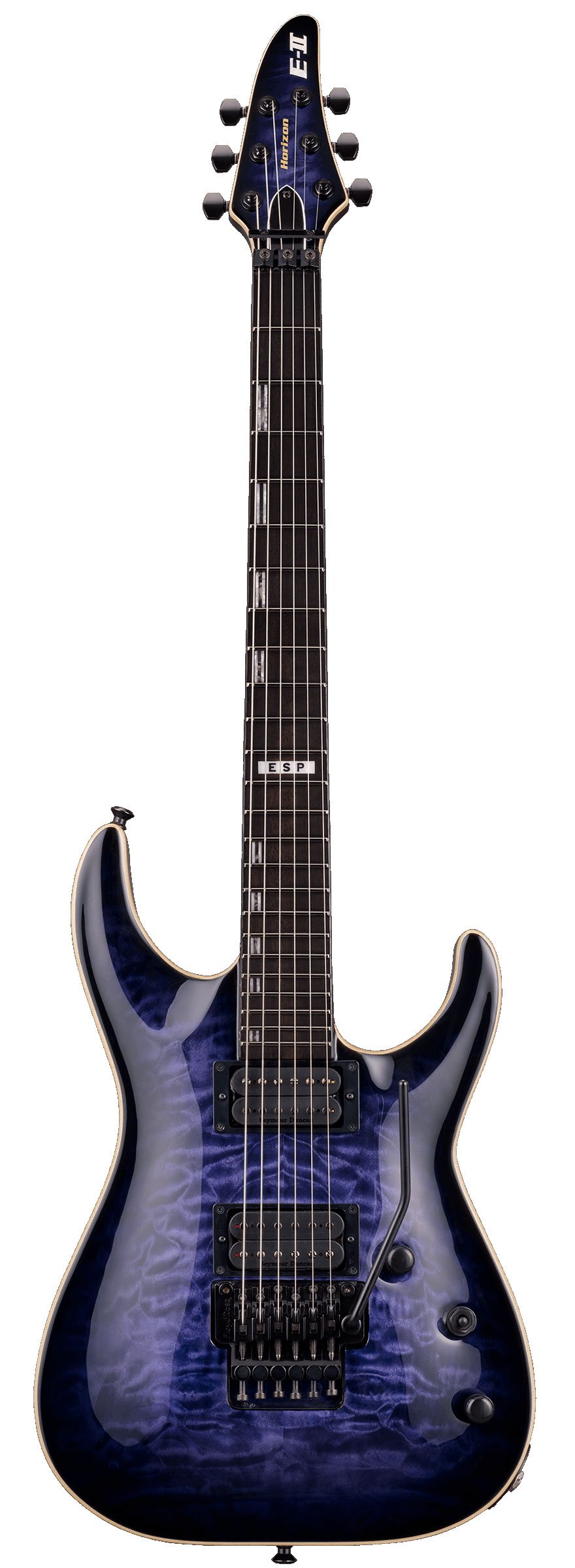 Specification Construction:Set-Thru-Neck Scale:25.5" Body:Mahogany Top:Quilted Maple Neck:Maple Fingerboard:Ebony Fingerboard Radius:305mm Finish:Reindeer Blue Nut Width:42mm Nut Type:Locking Neck Contour:Thin U Frets/Type:24 XJ Hardware Color:Black Strap Button:Schaller Security Lock Tuners:Gotoh Bridge:Floyd Rose Original Neck Pick UP Seymour Duncan SENTIENT Bridge Pick Up Seymour Duncan PEGASUS Electronics:Passive Electronics Layout:Vol/Tone(P/P)/Toggle Switch Case:CMHFF Case Included:Y 画像はサンプルです。 クロサワオンラインストアならではのポイント! ・メーカー正規保証書付き ・全ての楽器は検品した後に発送 ・こだわりの安心梱包 ・万が一の事故にも対応の保険付発送　