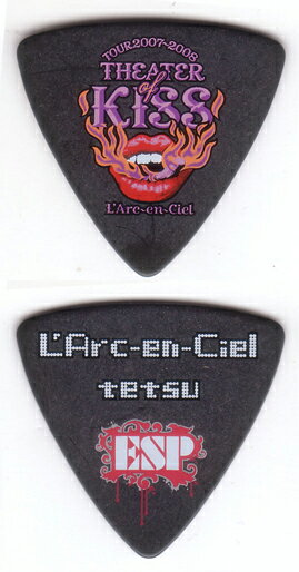 ESP L'Arc-en-Ciel tetsu TOUR 2007-2008 THEATER of KISS PICK (BK)ONLINE STORE