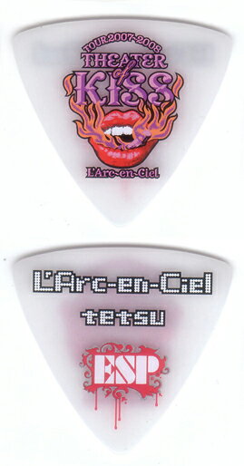 ESP L'Arc-en-Ciel tetsu TOUR 2007-2008 THEATER of KISS PICK (WH)【ONLINE STORE】