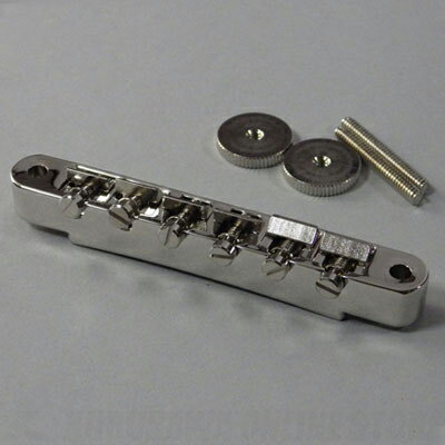 Montreux Selected Parts / ABR-1 style Bridge non-wired Nickel [8755] 1950年代スタイルのサドル止めワイヤーのないタイプです。インチ規格となっており、Gibson等に適合いたします。