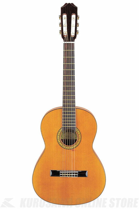 PEPE GUITAR 子供のギター教育用として通常のギターの構造、そして材料を使いながら、サイズのみを縮小して開発されたペペギター。 1978年の発売以来、世界各国のジュニアギタリストに愛用され続けてきました。 コンパクトなサイズから、携帯用のミニギターとしても多くの方にご使用いただいています。 PS-58 弦長580mm、全長900mm、ナット幅48mm、9〜11才向け （一般的なギター： 弦長650mm、全長約1,000mm） 通常のギターではちょっと大きいという方に適したモデル。気軽に扱えるコンパクトギターとしても最適。 ■ソフトケース付き Specification Top:Solid Red Cedar Back & Sides:Sapelli wth siingle binding Neck:Mahogany Fingerboard:Rosewood Scale:580 mm　
