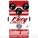 Friday Club / Fury 6-Six Friday Club Fury 6-Six。クラシックディストーションサウンドでありながら、圧巻のタッチ、アグレッシブな表現力を備えたディストーションです。 ネックシングルコイルピックアップと組み合わせればブルージーなトーンのオーバードライブとしても使用可能。すっきりとクリア、しかし厚みもあり抜けるサウンドが特徴です。 ●コントロール ・Volume：音量を調整します。 ・FREQ.：音色を調整します。帯域全体に効果があります。 ・Dist：歪みの強さを調整します。 駆動には9V電池、またはスタンダードなセンターマイナスDC9Vアダプターをお使い下さい。