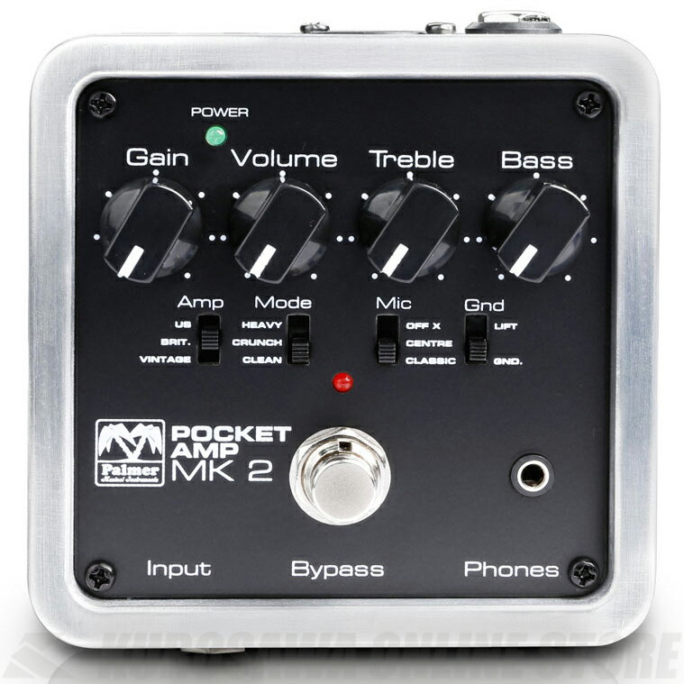 PALMER Pocket Amp MK2: Portable Guitar Preamp with DI-Out《アンプシミュレーター》【送料無料】【ONLINE STORE】