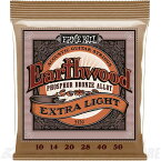 ERNIE BALL #2150 Earthwood Extra Light Phosphor Bronze Acoustic Guitar Strings《アコースティックギター弦》【ネコポス】【ONLINE STORE】