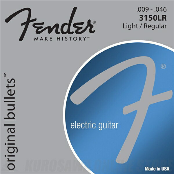 Fender 3150 Original Bullets - Pure Nickel Bullet Ends(09-46)《エレキギター弦》