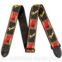 - Fender 2” Monogrammed Straps (Black/Yellow/Red) - 一番人気のフェンダーストラップが、超快適なフィット感を追求して登場。心地よいナイロンの裏地で、フェンダーの個性をさらに爆発させるバリエーション豊富な6色をご用意しました。 - 特徴 - ・自由に長さを調整できるので、ほとんどのプレイヤーにフィット（44〜52.5インチ） ・フェンダーロゴとヘッドストックの刺繍が入った不朽のデザイン ・裏地にポリエステルを使用し、舞台上でも舞台裏でもしっかりサポート ・先端がレザーで補強されているので、パフォーマンス中も安心 - Specification - Type：Modern Material：Polyester