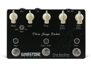 LUNASTONE Three Stage Rocket 《エフェクター/オーバードライブ/ブースター》【送料無料】【ONLINE STORE】