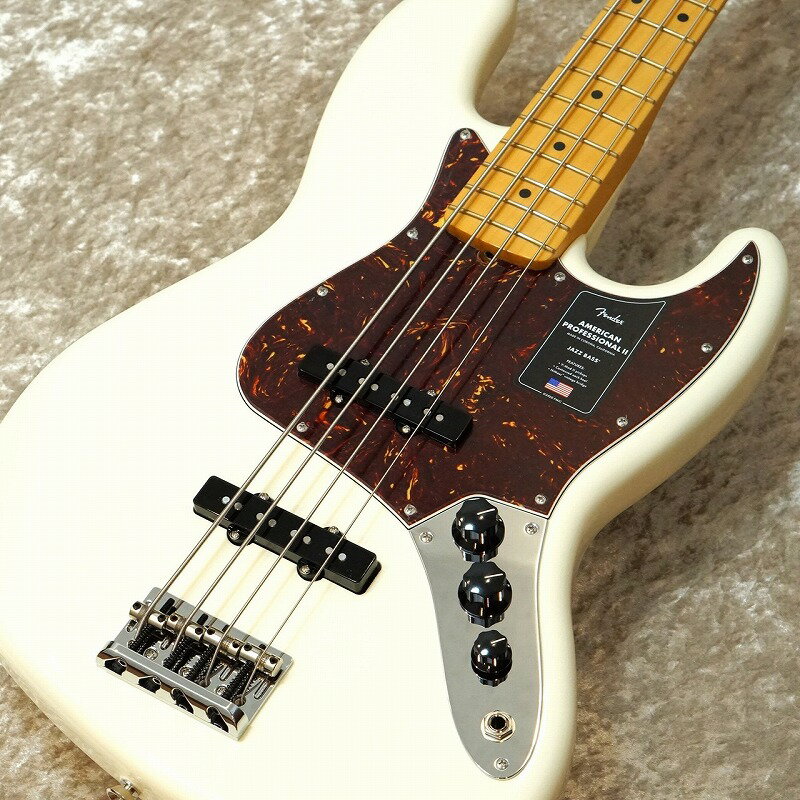 Fender American Professional II Jazz Bass - Olympic White-yi́zy#US23045901zycXz